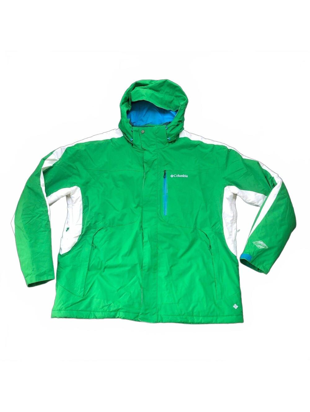 Columbia Thermal Comfort Omni-Heat Green and White Winter Jacket XXL